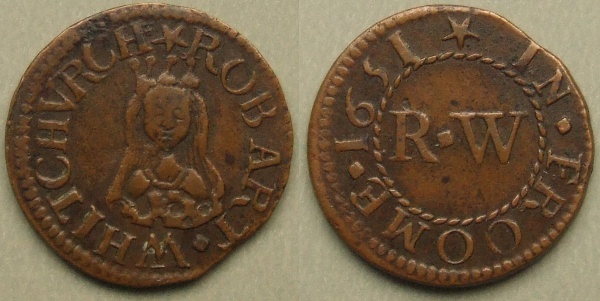 Frome, Robart Whitchurch 1651 farthing